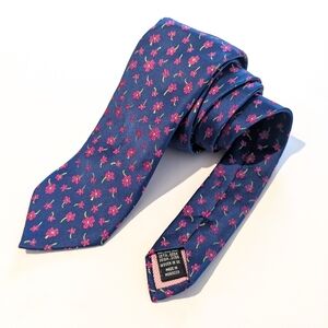 Thomas Pink 100% Silk Luxurious Floral Tie